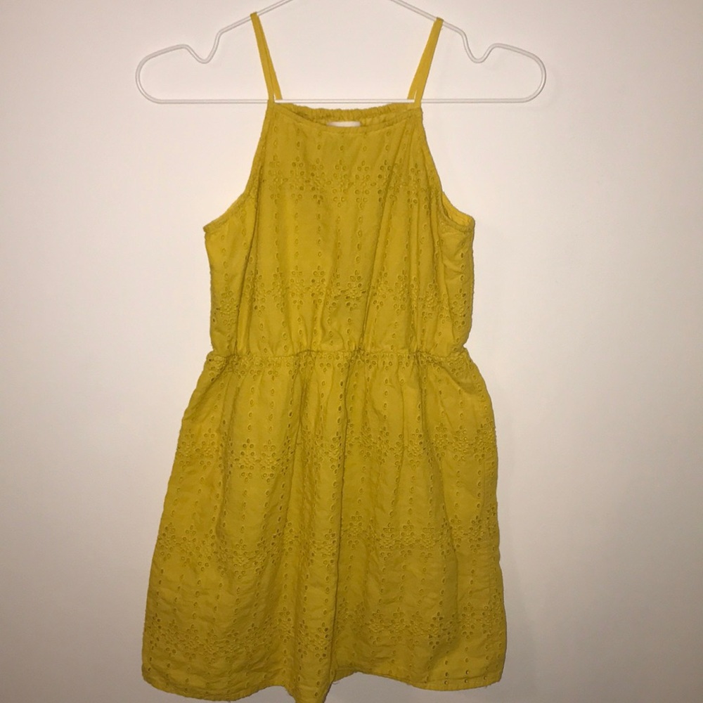 Yellow girls sundress Old Navy size 10-12